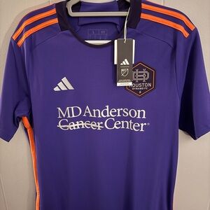 Adidas Houston Dynamo FC Purple and Orange Jersey #28 Sviatchenko